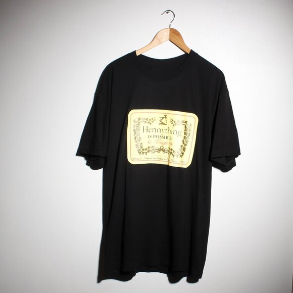 Hennessey Cognac Shirt Mens Black Hennything Is Possible Tee - Picture 5 of 5